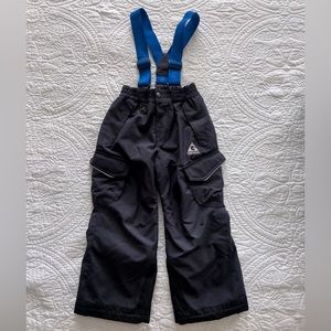 Youth Snow Pants w/ Removable Suspenders — Black